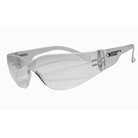 Clear Safety Glasses, polycarbonate, wrap style