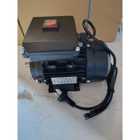 1/2 HP 240V induction Motor, 14mm Shaft, Switch, Cord and Plug