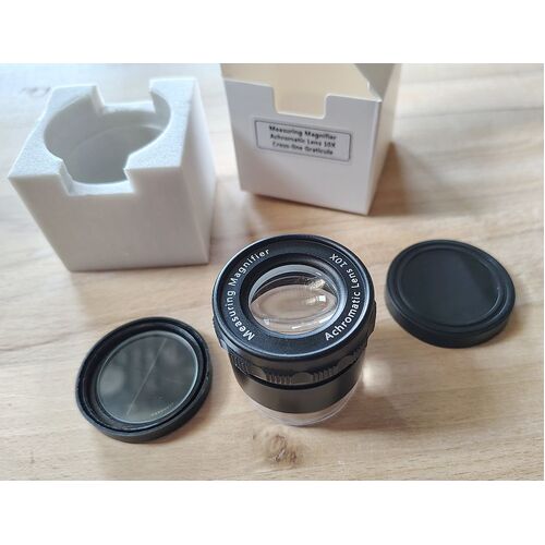 Loupe 10X Measuring Magnifier with led