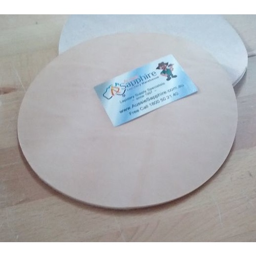 8 inch Cow Hide Leather Disc for Polishing [Size: 8 inch]